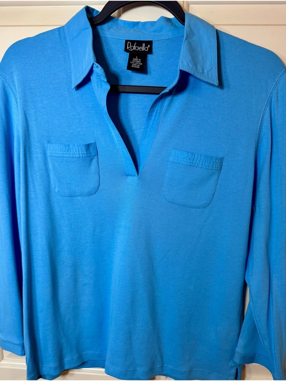 Rafaella Blue 100% Cotton Shirt  **NWT** - Picture 8 of 8